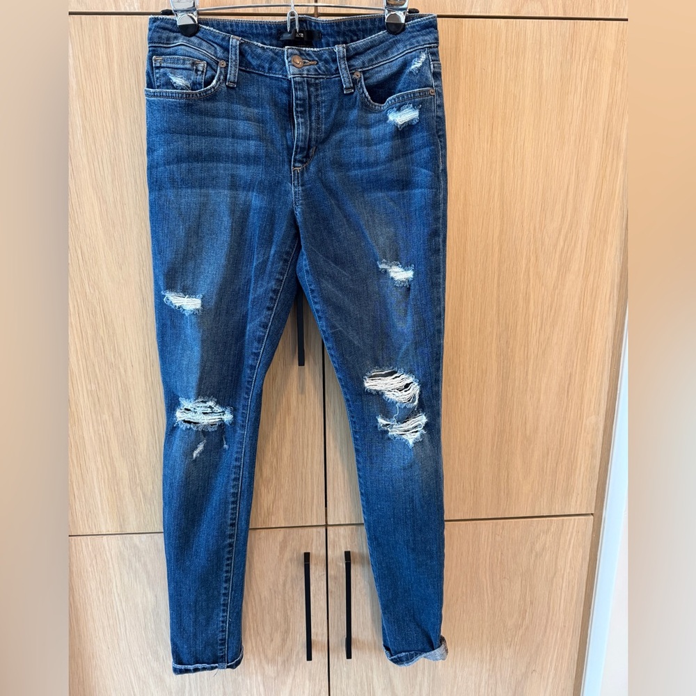 Joe's Jeans Dark Blue Distressed Skinny Jeans